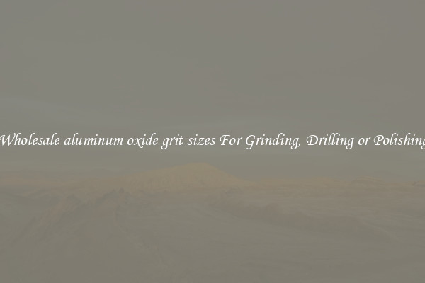 Wholesale aluminum oxide grit sizes For Grinding, Drilling or Polishing
