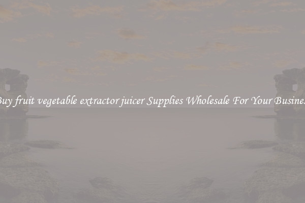 Buy fruit vegetable extractor juicer Supplies Wholesale For Your Business