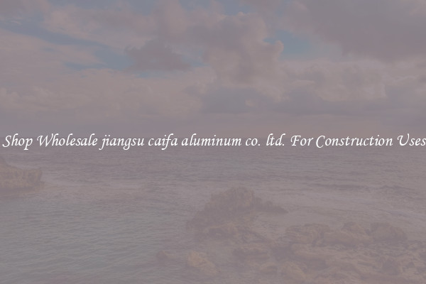 Shop Wholesale jiangsu caifa aluminum co. ltd. For Construction Uses