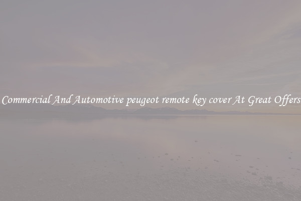 Commercial And Automotive peugeot remote key cover At Great Offers