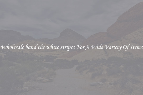 Wholesale band the white stripes For A Wide Variety Of Items