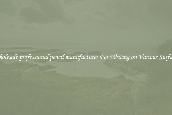 Wholesale professional pencil manufacturer For Writing on Various Surfaces